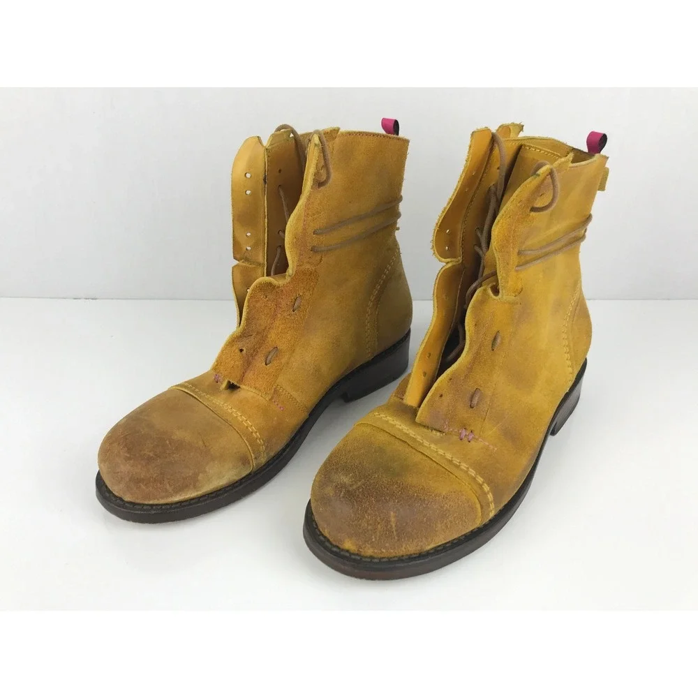 Ted Baker Mens Boots TBM583 Tan Suede Lace Up Ankle Boots Size US 9 UK 8 EU‎ 42